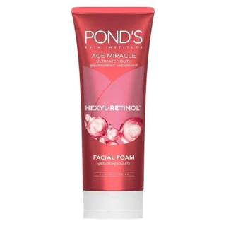 Pond's Age Miracle Ultimate Youth Facial Foam 90G พอนด์ส เอจ มิราเคิล อัลติเมท ยูธ เฟเชียล โฟม 90กรัม