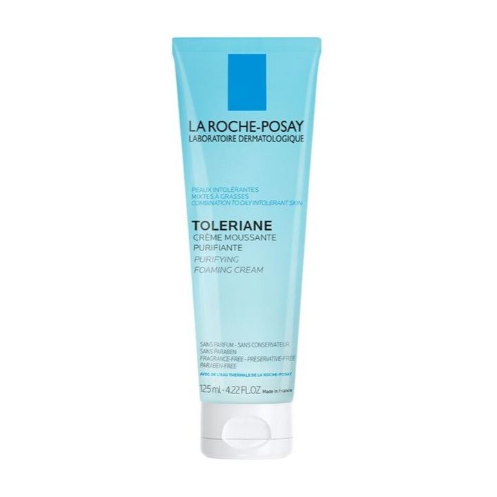 LA ROCHE POSAY TOLERIANE FOAMING CLEANSER ลาโรช โทเลเรียน โฟมล้างหน้า 120ml.