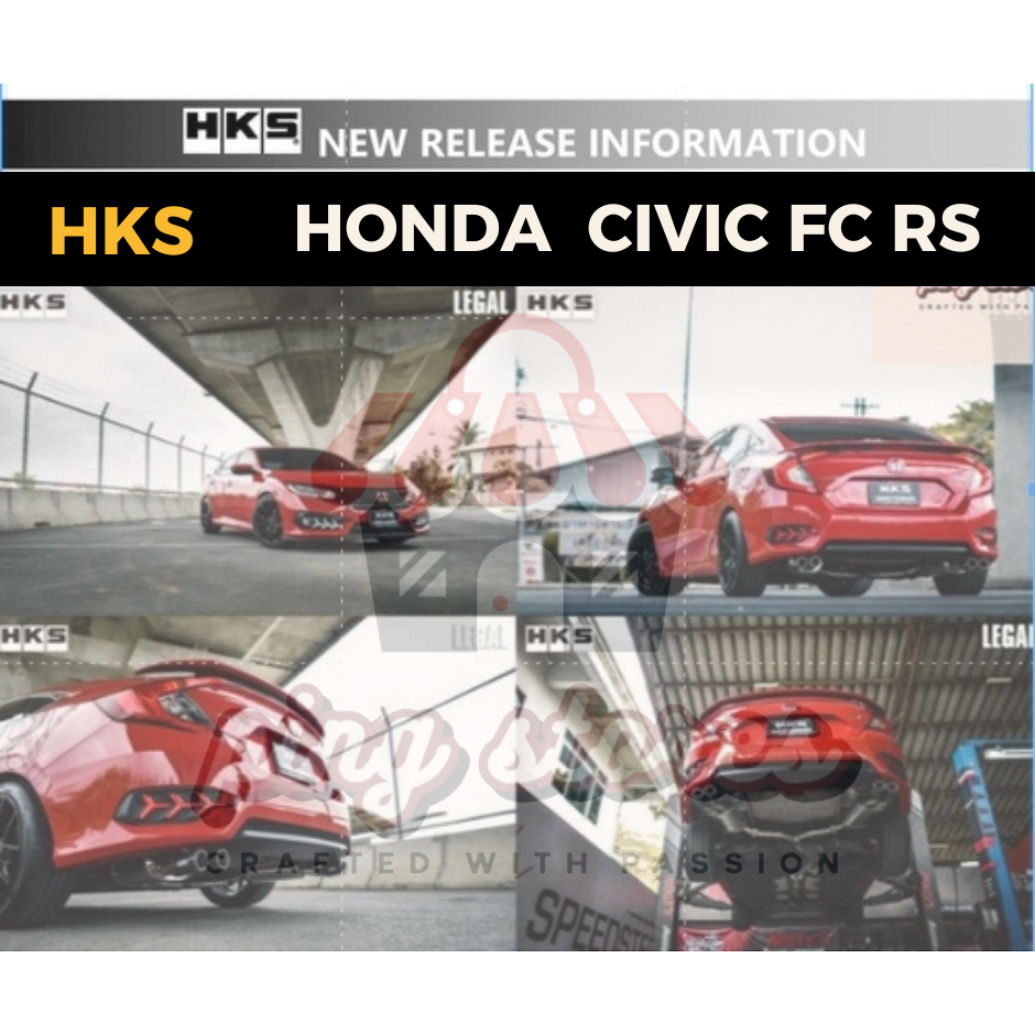 ท่อ HKS ตรงรุ่น Honda Civic FC Turbo ปลายCarbon เครื่อง L15B