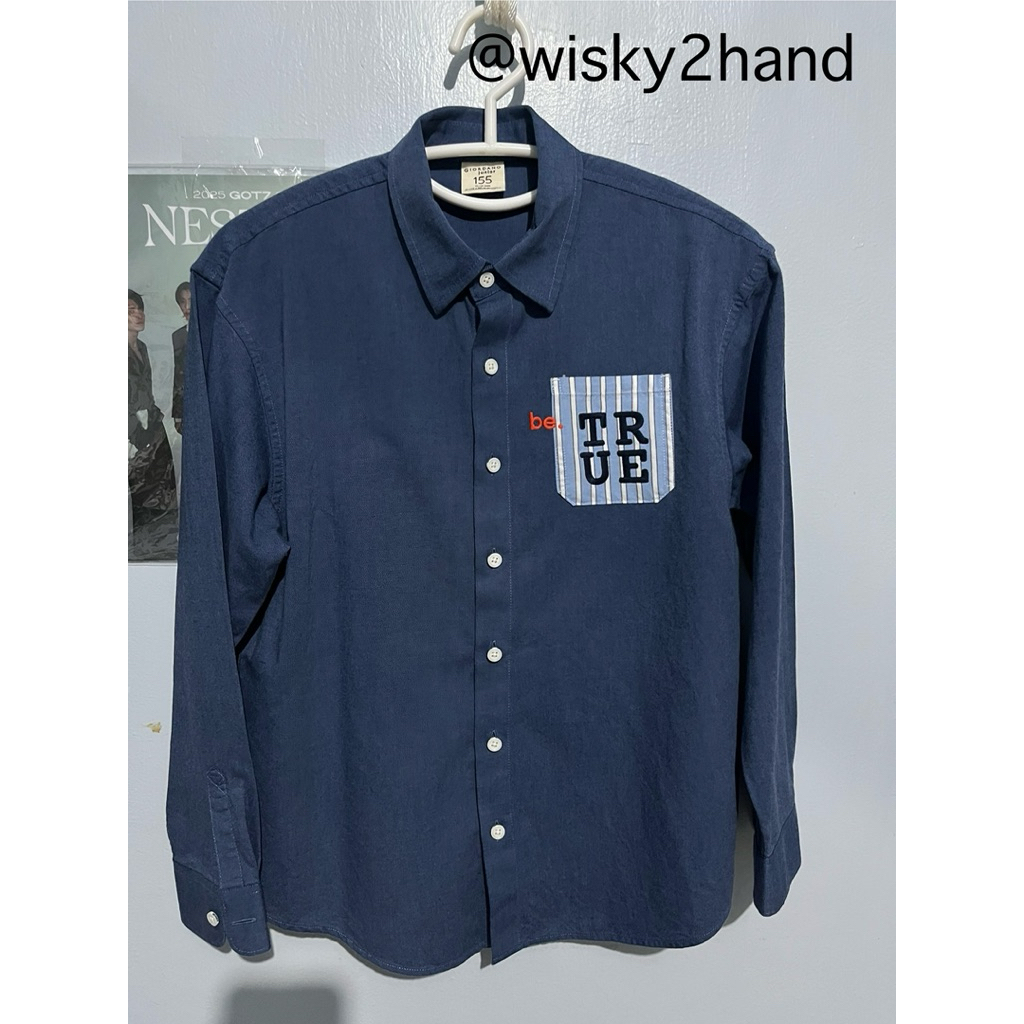 เสื้อเชิ้ต giordano junior มือ✌🏻