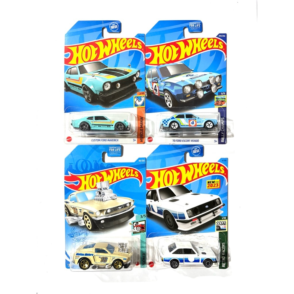 Hot Wheels | CUSTOM FORD MAVERICK |’68 MUSTANG |’70 FORD ESCORT RS1600 | FORD ESCORT RS2000 | 🇺🇸แพคอเมริกา✈️|‼️แพคยับ‼️