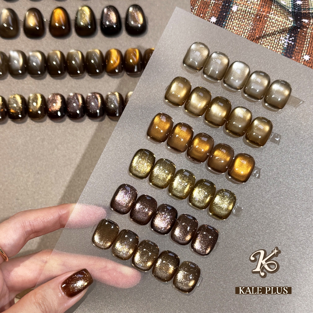 เจลทาเล็บ Kale plus เอฟเฟกต์ตาแมว ซีรี่ส์ GML เจลเพ้นท์เล็บพร้อมอบแห้งด้วย UV/LED