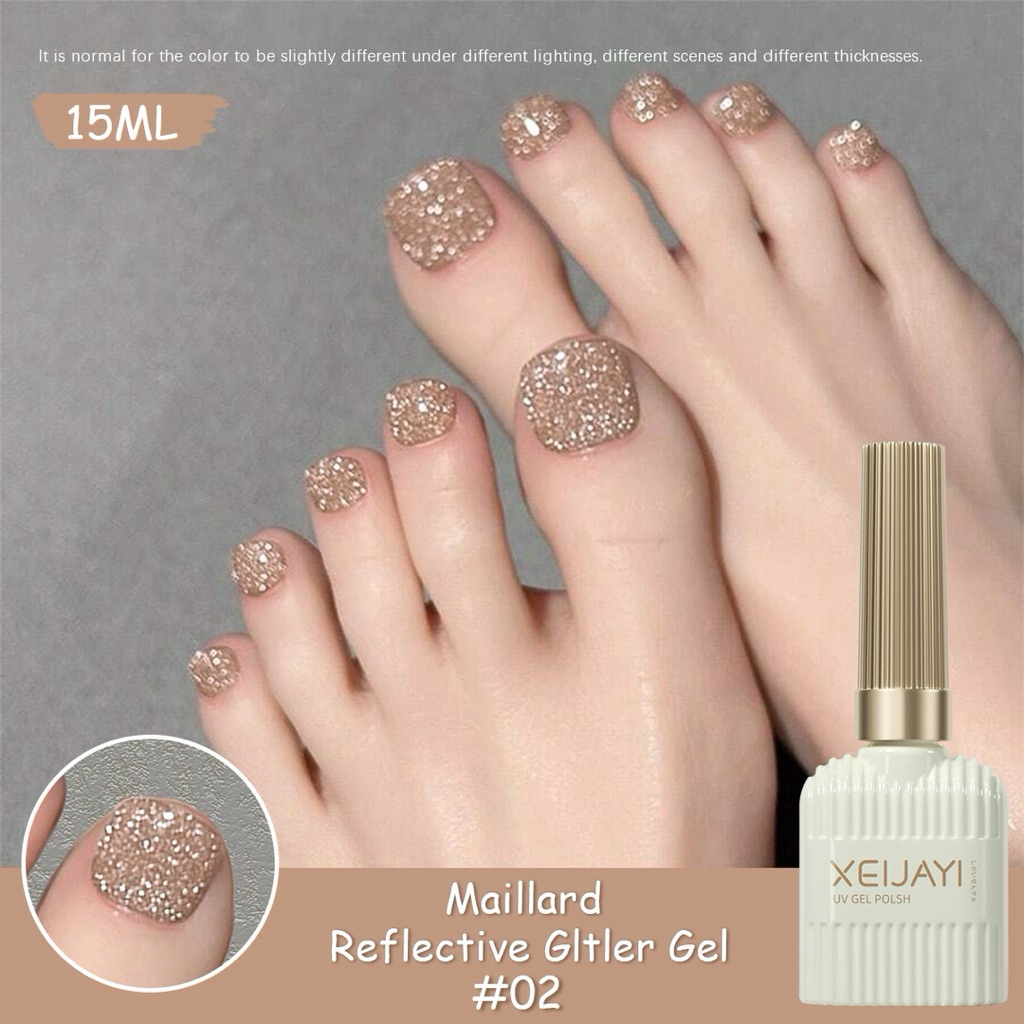 XEIJAYI สีทาเล็บเจล Maillard Reflective Gltler Gel ขนาด 15ml สินค้าพร้อมส่ง