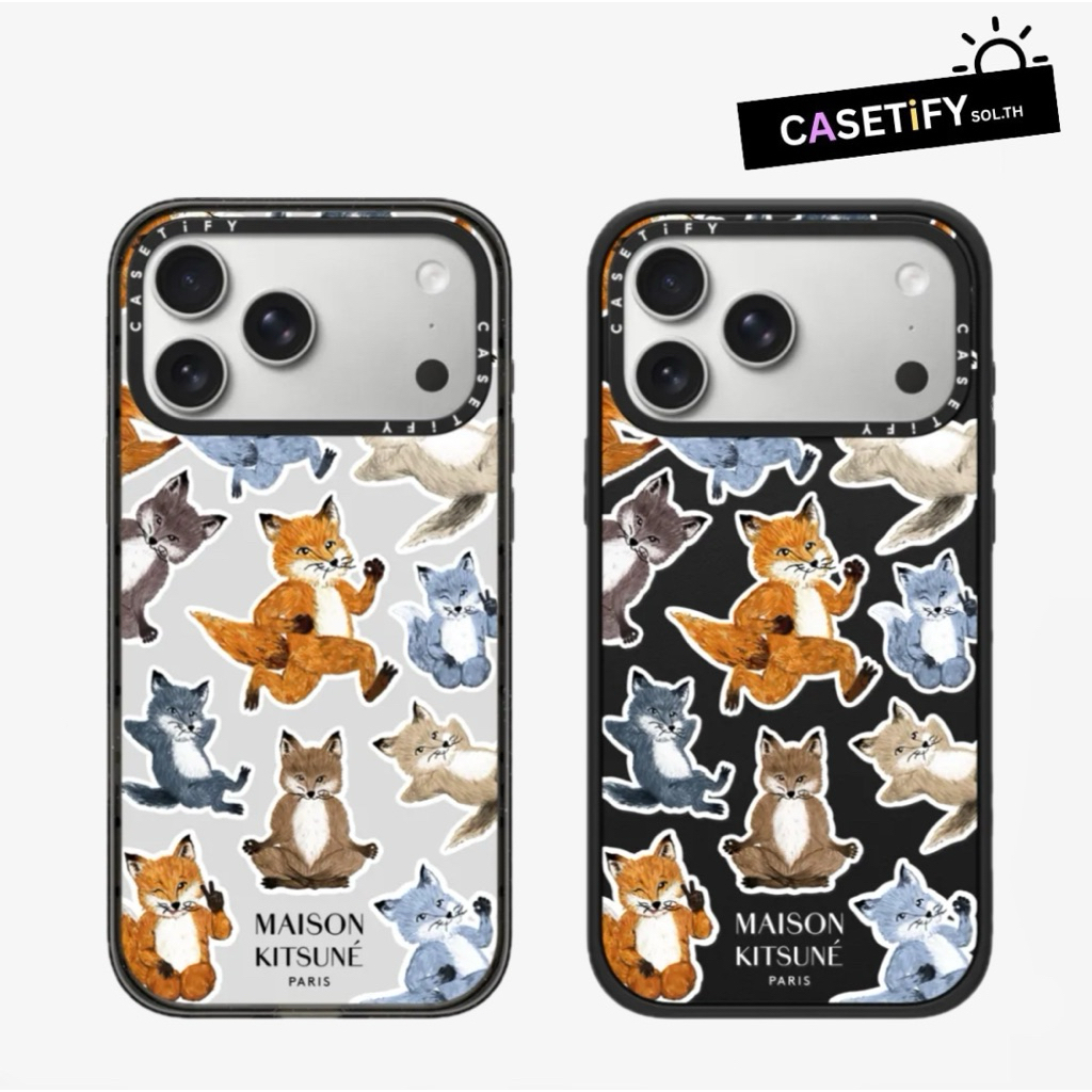 CASETiFY X Maison Kitsune Fox Medley Case