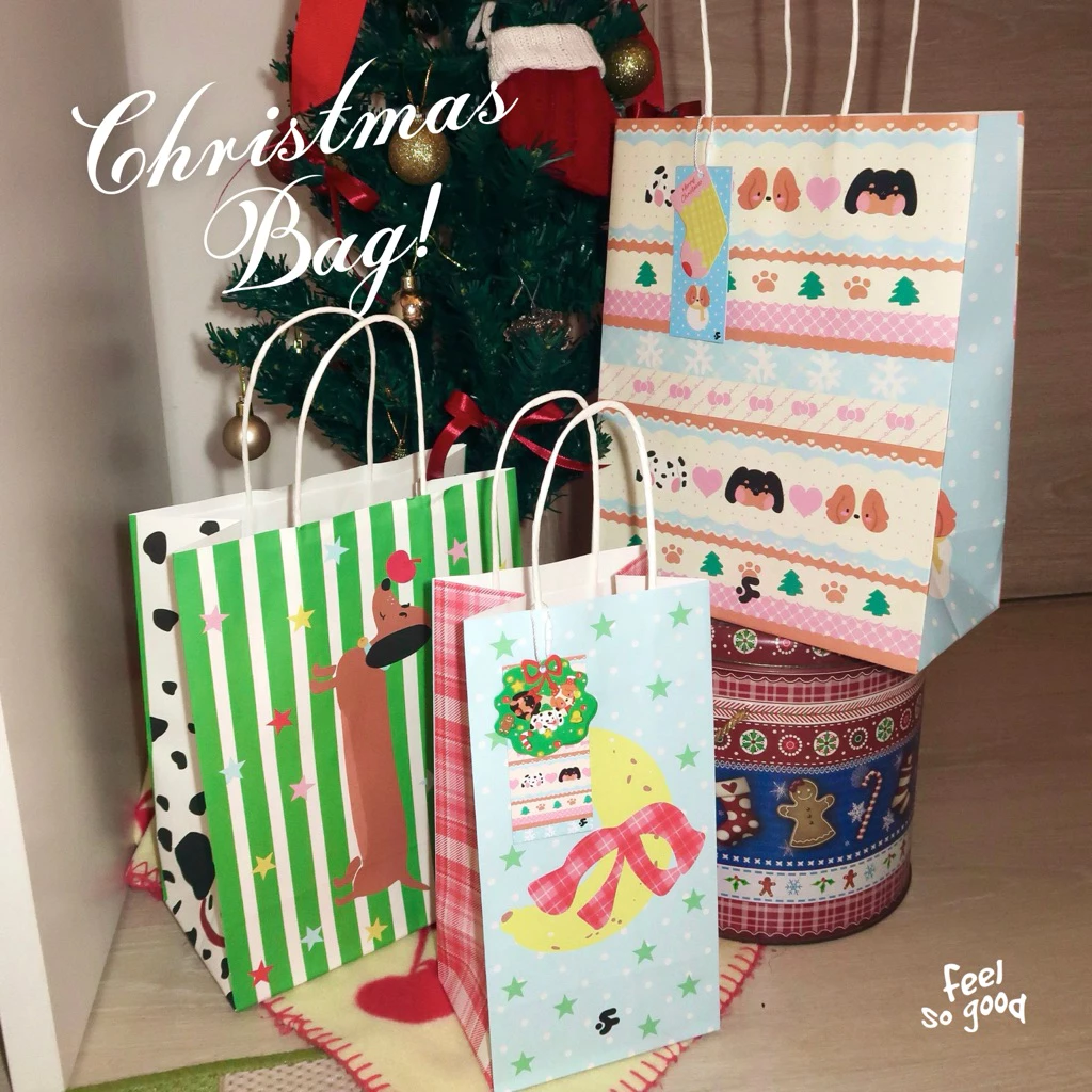 feelsogood.co bag - paper bagถุงกระดาษถุงของขวัญ,ถุงวันคริสต์มาส🛍️