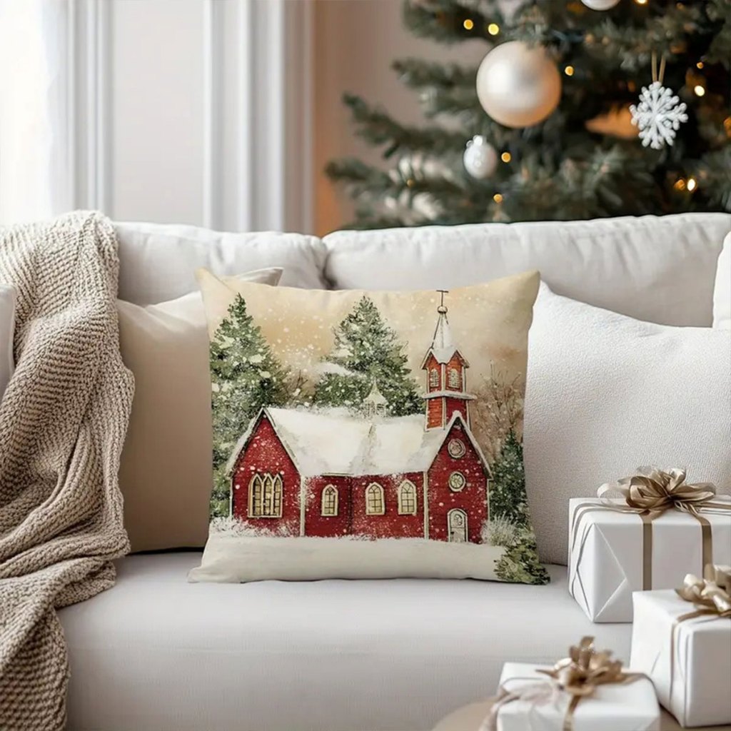 🏷️[Home] ♡  ปลอกหมอน หมอนอิง นุ่มนิ่ม ทรงสี่เหลี่ยม ขนาด45x45 ซม. สําหรับตกแต่งบ้าน โซฟา ตกเเต่งเทศกาลคริสมาส - รูปที่ 6