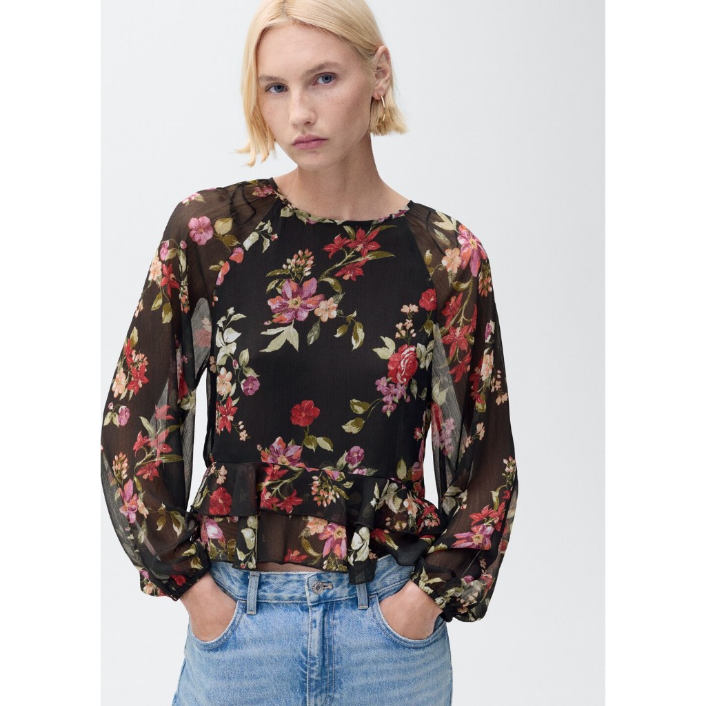 [MANGO] BLOUSE SAVAGE  / เสื้อเบลาส์ รุ่น BLOUSE SAVAGE Ref: 87034075