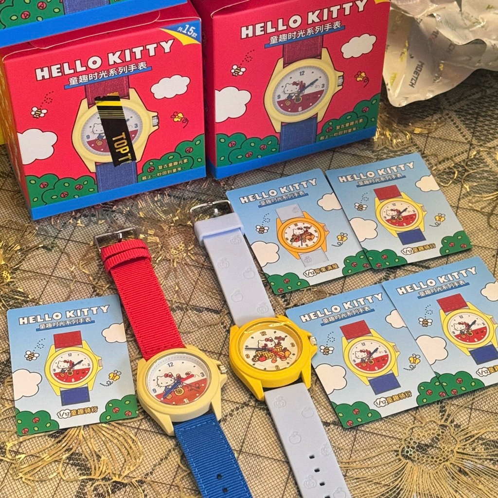 {🍎🎀พร้อมส่ง!}{เลือกตัวได้}  Hello Kitty นาฬิกาคิตตี้ คอลใหม่มีทั้งหมด12แบบ น่ารักมาก🎀🍎💕