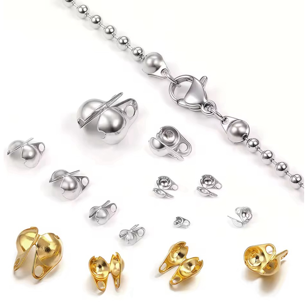 TD135 ตัวเก็บปลายสร้อยสแตนเลส 10 ชิ้น/เซ็ต - รูปที่ 6