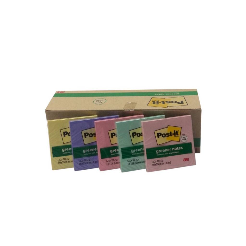[ออกใบกำกับภาษีได้]  Post-it กระดาษโน้ต โพสต์อิท 3M 654-5AP 3x3 นิ้ว 5 เล่ม สีพาสเทล