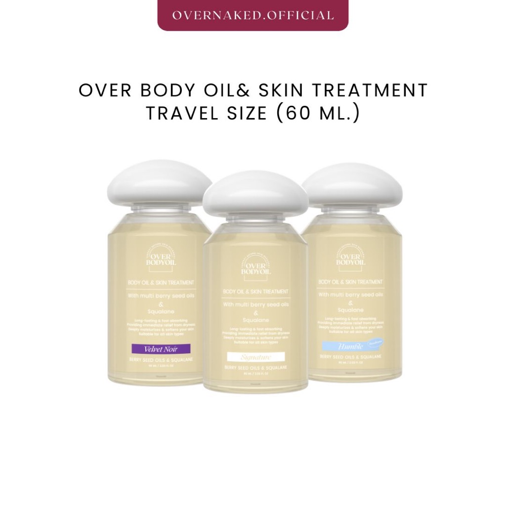 New!! Overnaked - Over body oil บอดี้ออยล์บำรุงผิวนุ่มชุ่มชื้น 60 ml. travel size(No box)ลดรอยแตกลาย