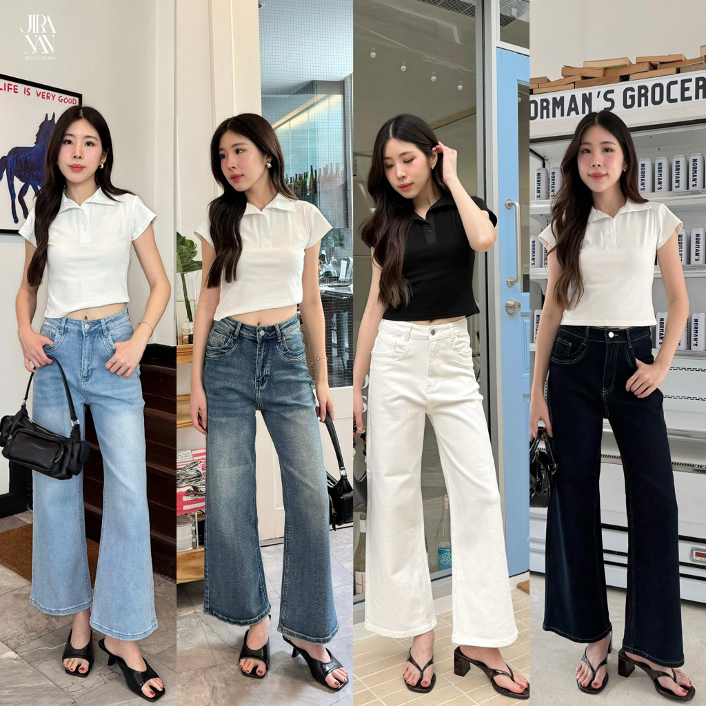 JS12168 - ขากระบอกเล็ก Angle Mini Jeans (special 11.11)
