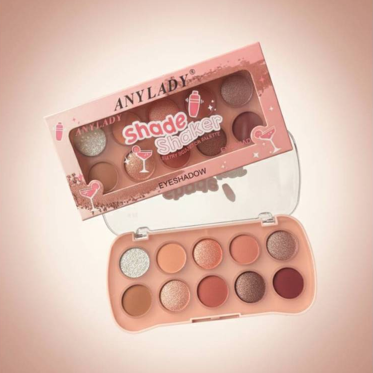 พร้อมส่งจากไทย อายแชโดว์ ANYLADY Shade Shaker พาเลทอายแชโดว์ 10 สี No.8302