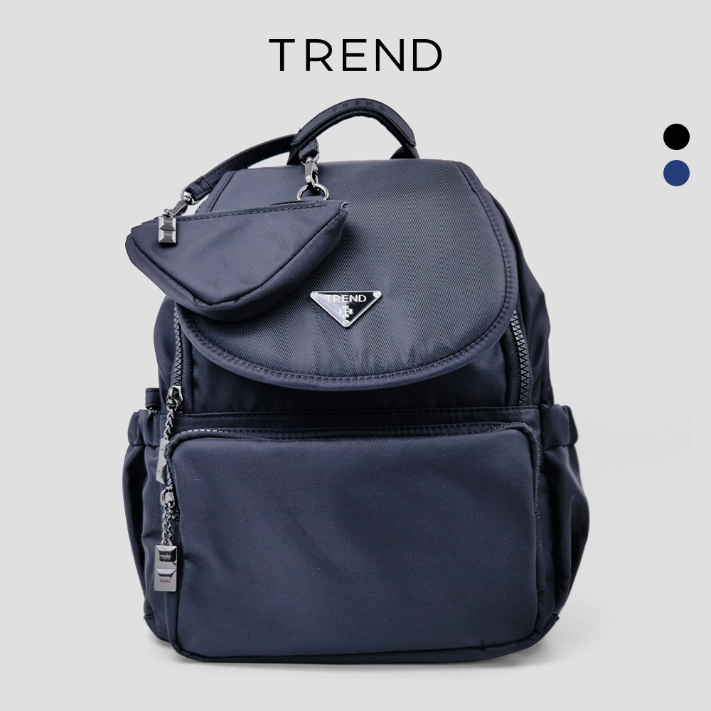 TREND กระเป๋าเป้/กระเป๋าผ้า ไนล่อน (Nylon) รุ่น TRISCA (มี 2 สี) l กระเป๋าแฟชั่น ผู้หญิง