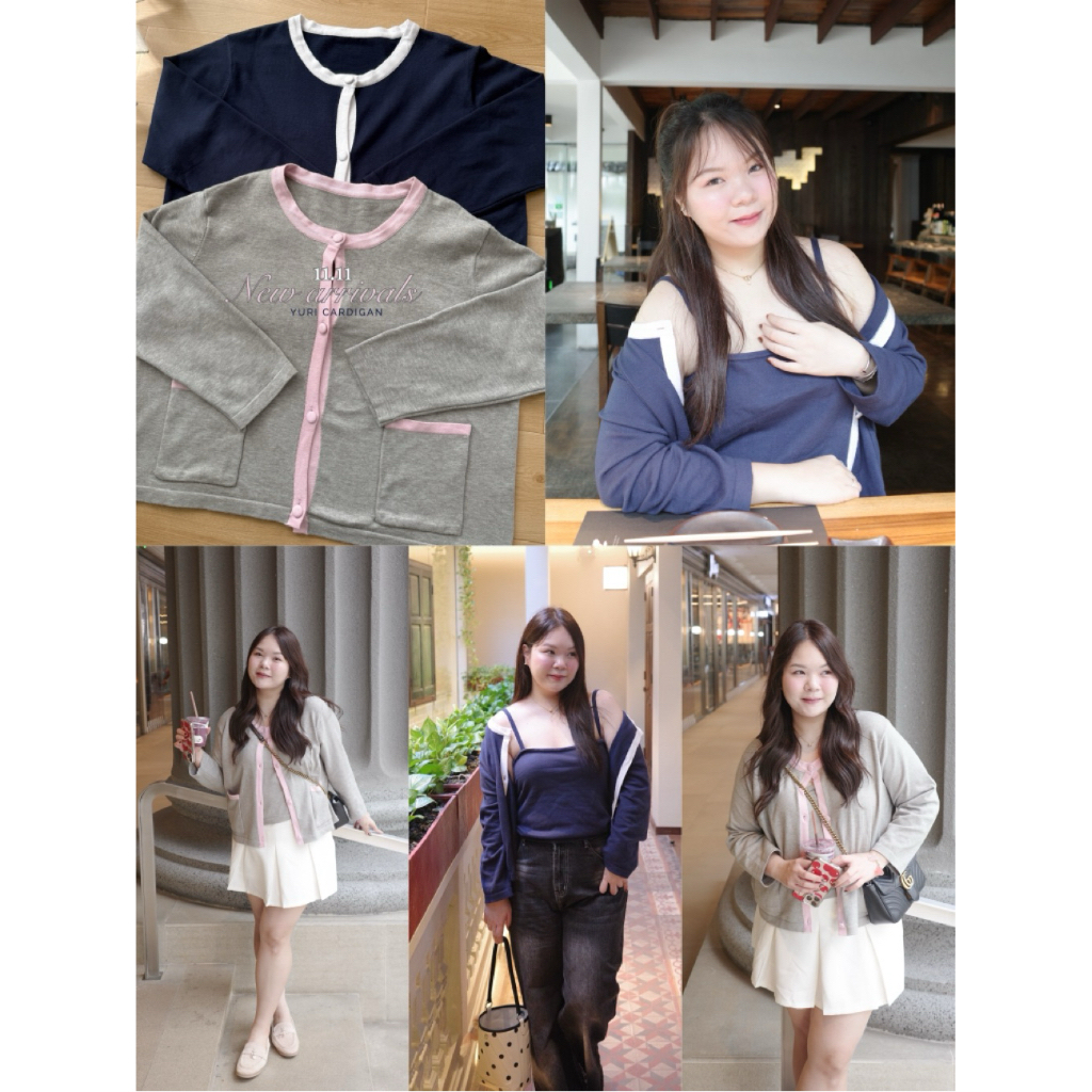 New in' Yuri Cardigan Set คาร์ดิแกน+สายเดี่ยว (อก42-52”++)