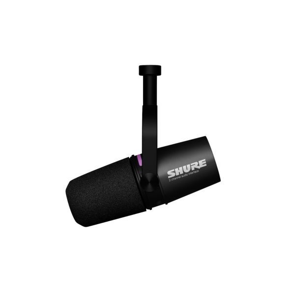 Shure MV7i ไมโครโฟนไดนามิก บันทึกเสียง USB-C พร้อมอินเทอร์เฟซ สำหรับพอตแคสต์