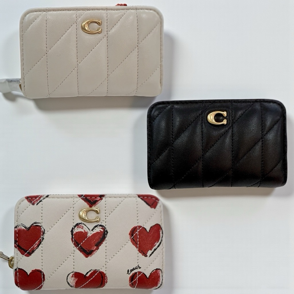 กระเป๋าใส่บัตร C✨OACH  Small Zip Around Card Case //Essential Small Zip   (งานShop)