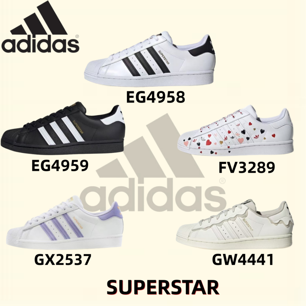ของแท้100%🎡 adidas originals Superstar ดีไซน์สุดคลาสสิก รองเท้าผ้าใบ Unisex