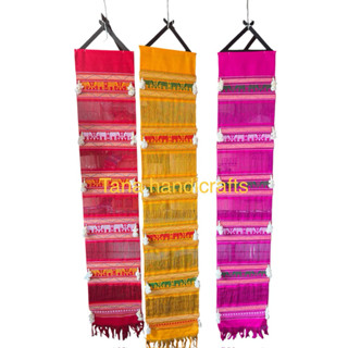 ตุง ตุงช้าง ตุงล้านนา 5 ห้อง 25*135 ซม.  ตุงผ้าโปร่ง