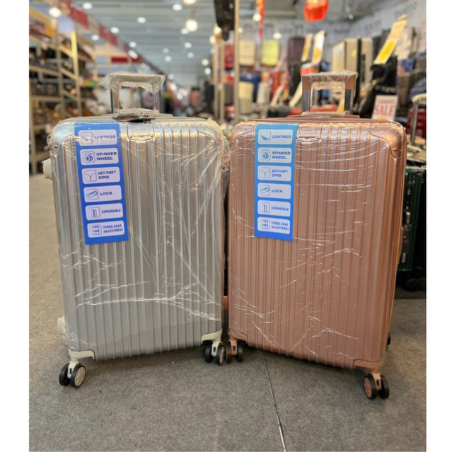 🩵swissun เนื้อหนา คันชักแน่น แข็งแรงขึ้น ทนทานขึ้น กระเป๋าเดินทางล้อลากแบบซิป มีซิปขยาย 20/24/28 นิ้