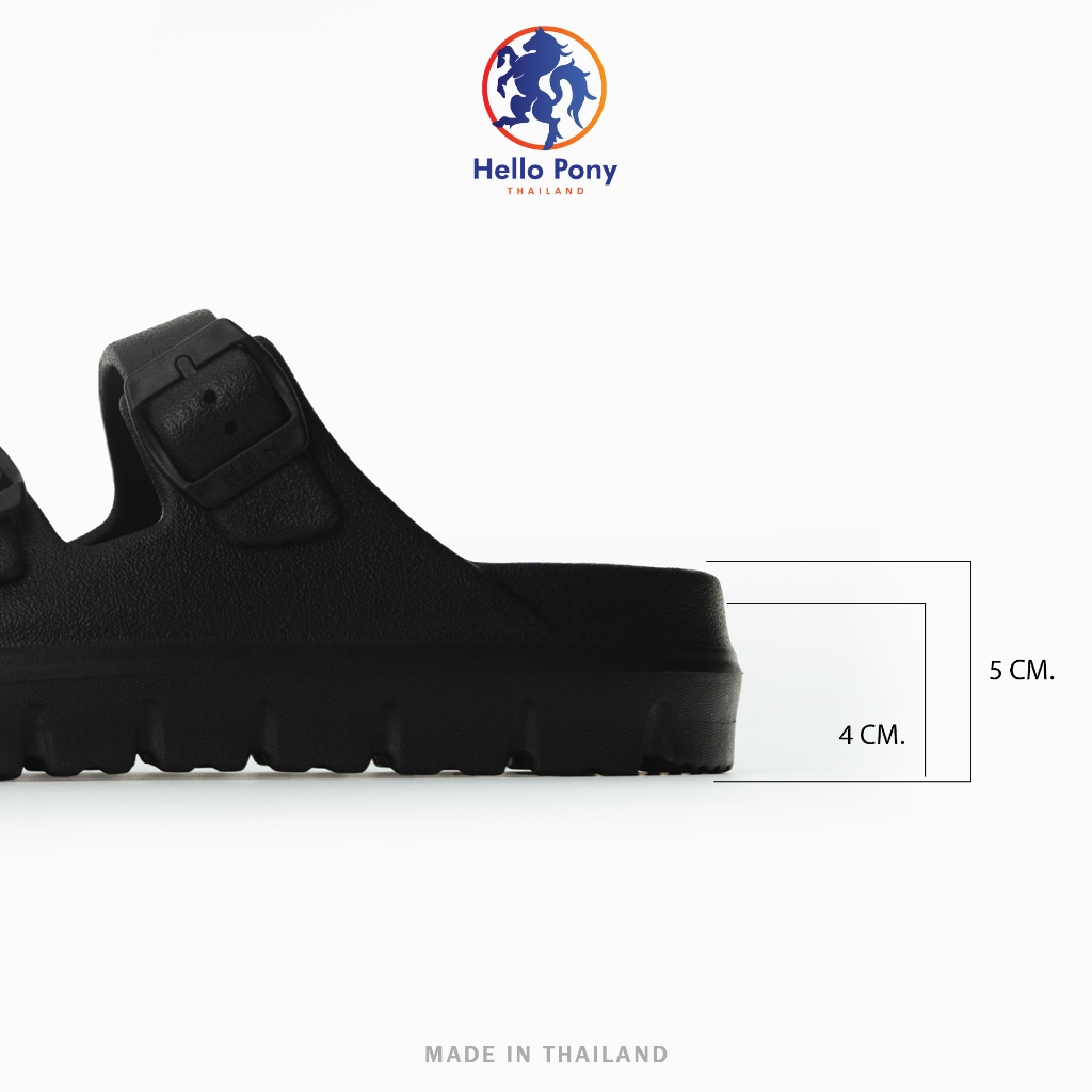 Hello Pony รองเท้าแตะสายคาด รองเท้าแบบสวม แฟชั่น EVA กันลื่น ใส่ได้ทุกโอกาส Size 36-41 รุ่น MHM4011 - รูปที่ 7