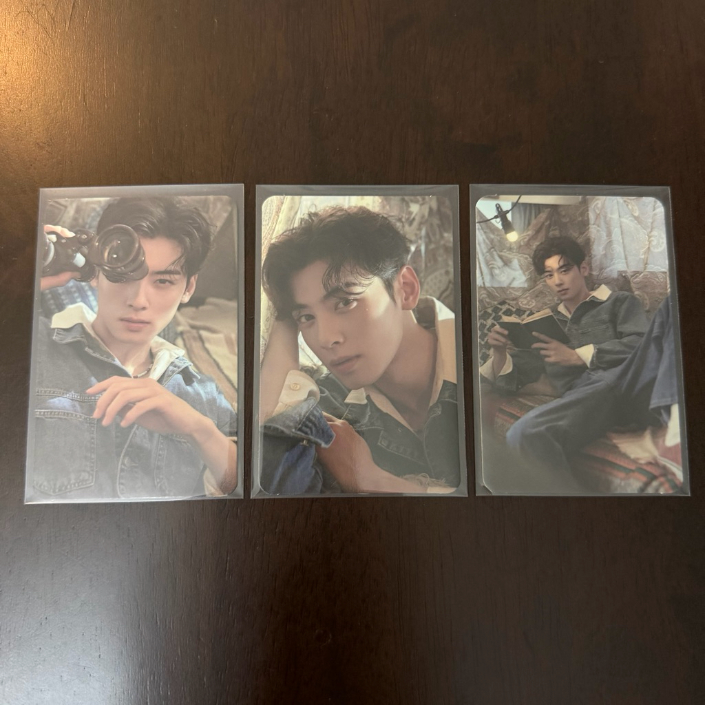 [3 ใบ] photocard cha eunwoo