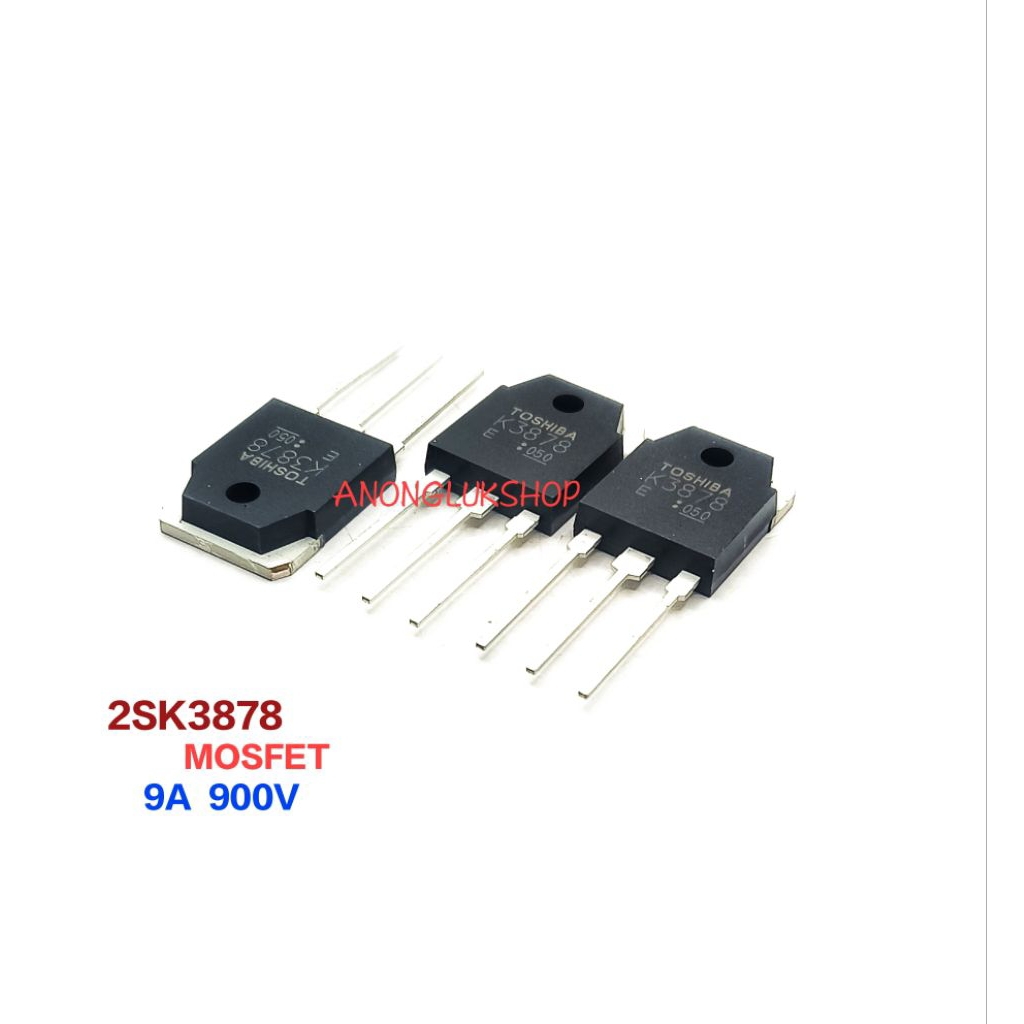 ราคาต่อ 1ตัว 👉👉 K3878  2SK3878 MOSFET 9A 900V TO-247 มอสเฟต 3ขา K3878