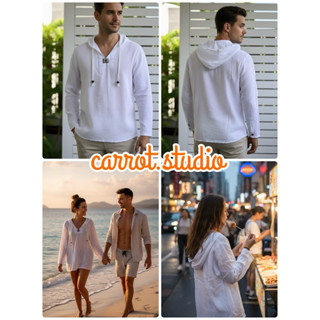 *พร้อมส่ง* เสื้อฮูด ผ้าสาลู ผ้าพื้นเมือง ผ้านุ่ม ใส่สบาย ไม่…