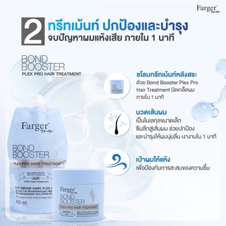 #FARGER Bond Booster Plex Pro ฟื้นฟูผมเสียจากความร้อน ปกป้อง,บำรุงเส้นผมให้ นุ่มลื่น เงางาม