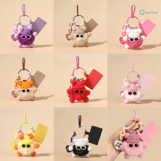 (พร้อมส่ง)พวงกุญแจ ประดับปอมปอม ขนาดเล็ก หลากสี ห่วงโซ่แขวนโทรศัพท์ลูกถ่านหินขนาดเล็กมอนสเตอร์,จี้ตุ๊กตาตุ๊กตาตุ๊กตา
