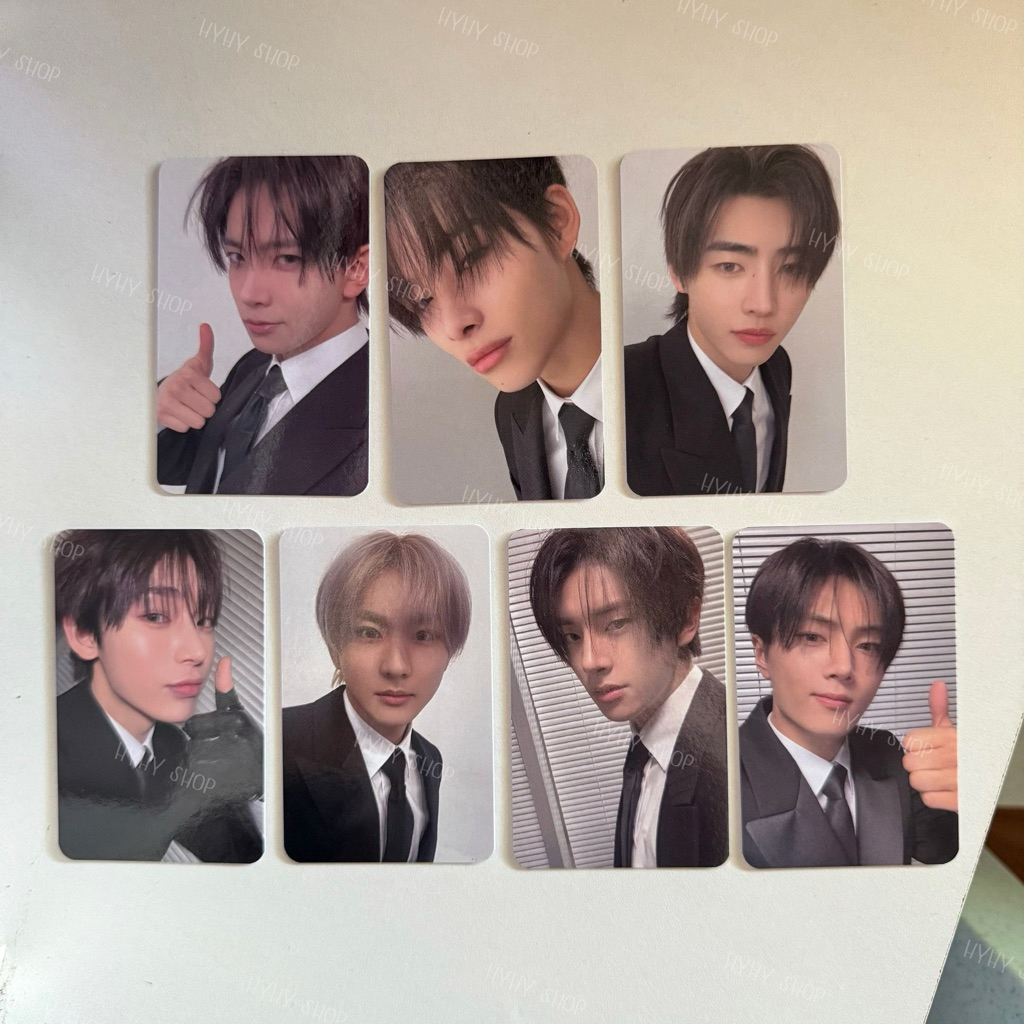 ꒰ พร้อมส่งในไทย ꒱ enhypen desire unleash vinyl ver. photocard set — การ์ดเอนไฮเพน 1 set = 5 เมมเบอร์