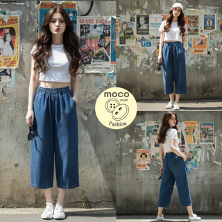 1746NEWSIZE/S-12XL [มี6สีไห้เลือก] กางเกงยีนส์7ส่วนสีกรมฟอกทรงสวยผ้าไม่หนาใส่สบายสไตล์เกาหลีน่ารักพร้อมส่ง