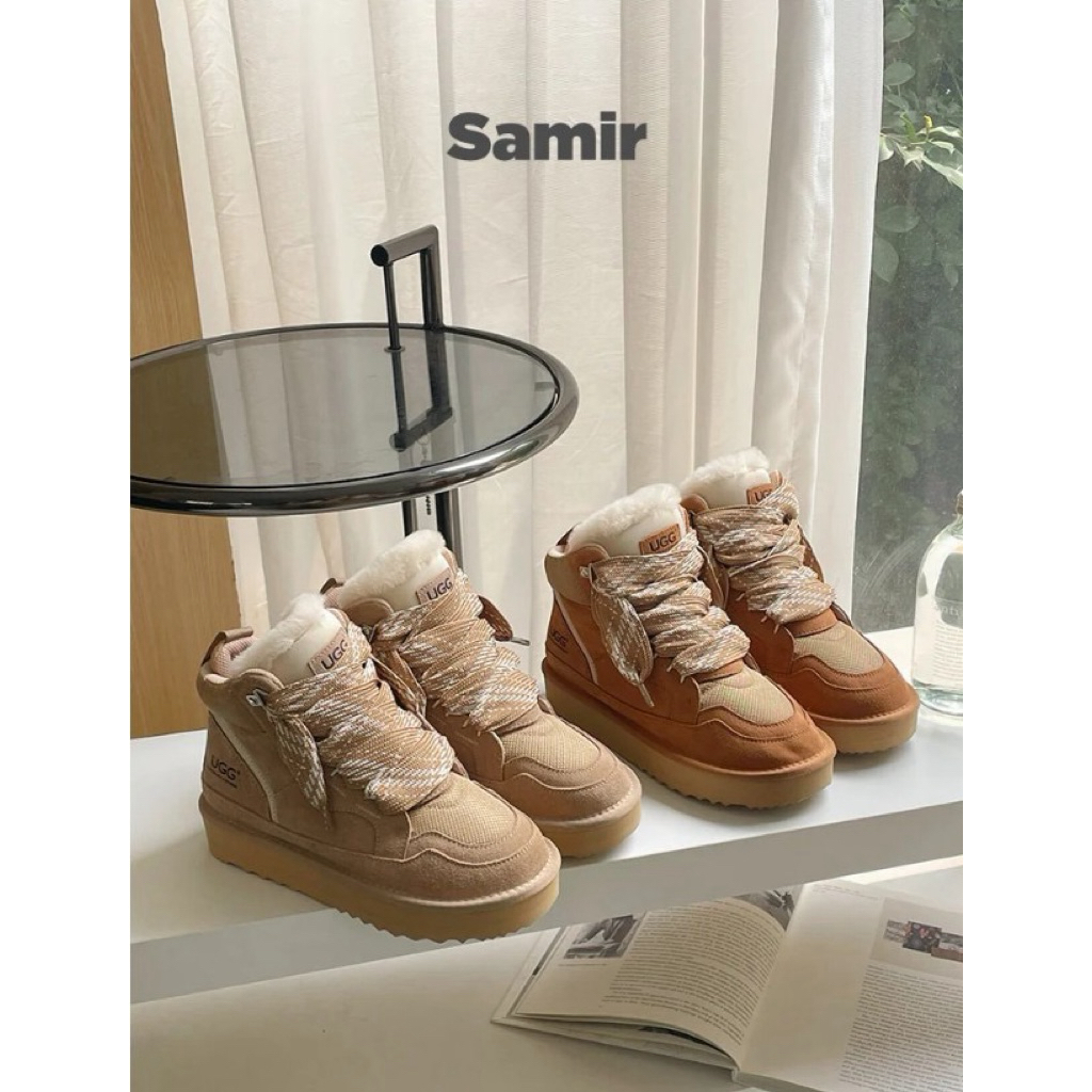 UGG Boots Lace Up Ankle Platform Samir