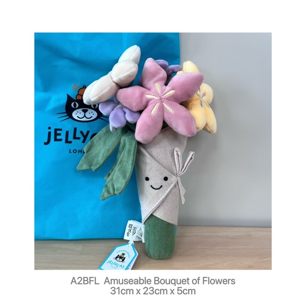 ออกใบกำกับภาษีได้ - พร้อมส่ง ● Jellycat เจลลี่แคท ● Amuseables Bouquet of Flowers ● ตุ๊กตาช่อดอกไม้ 