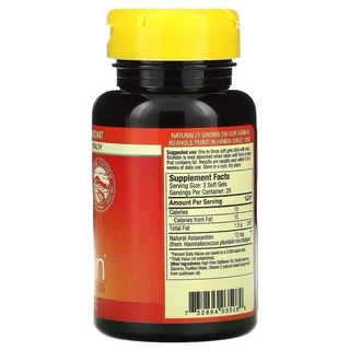 สาหร่ายแดง​ bioastin 4 mg ไบโอแอสติน 4 มิลลิกรัม หมดอายุ 1/2028