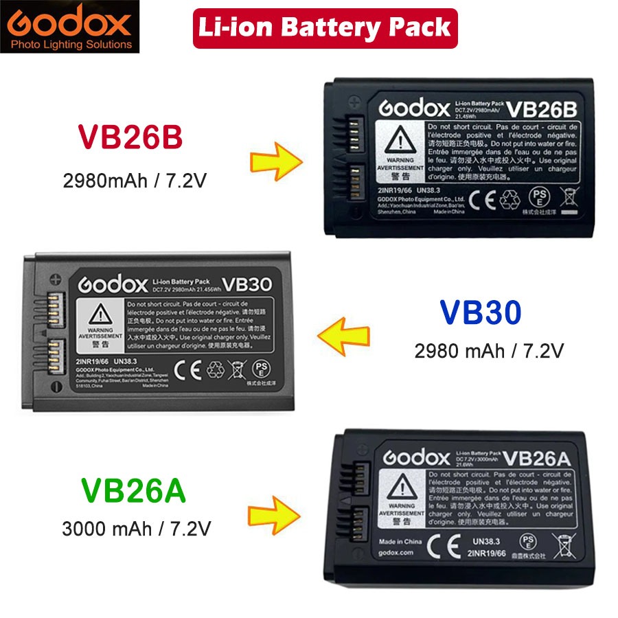 Godox VB26A / VB26B / VB30 Battery (รับประกัน 6เดือน)