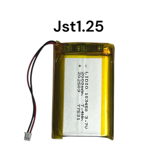 103450 เข้าหัว jst1.25 ph2.0 xh2.54 2 pin 3.7V 2000MAH lipo polymer lithium rechargeable battery