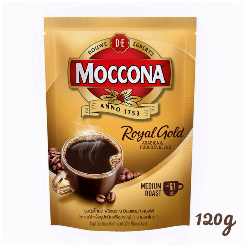 Moccona Royal Gold มอคโคน่ารอยัลโกลด์ ขนาด 120g