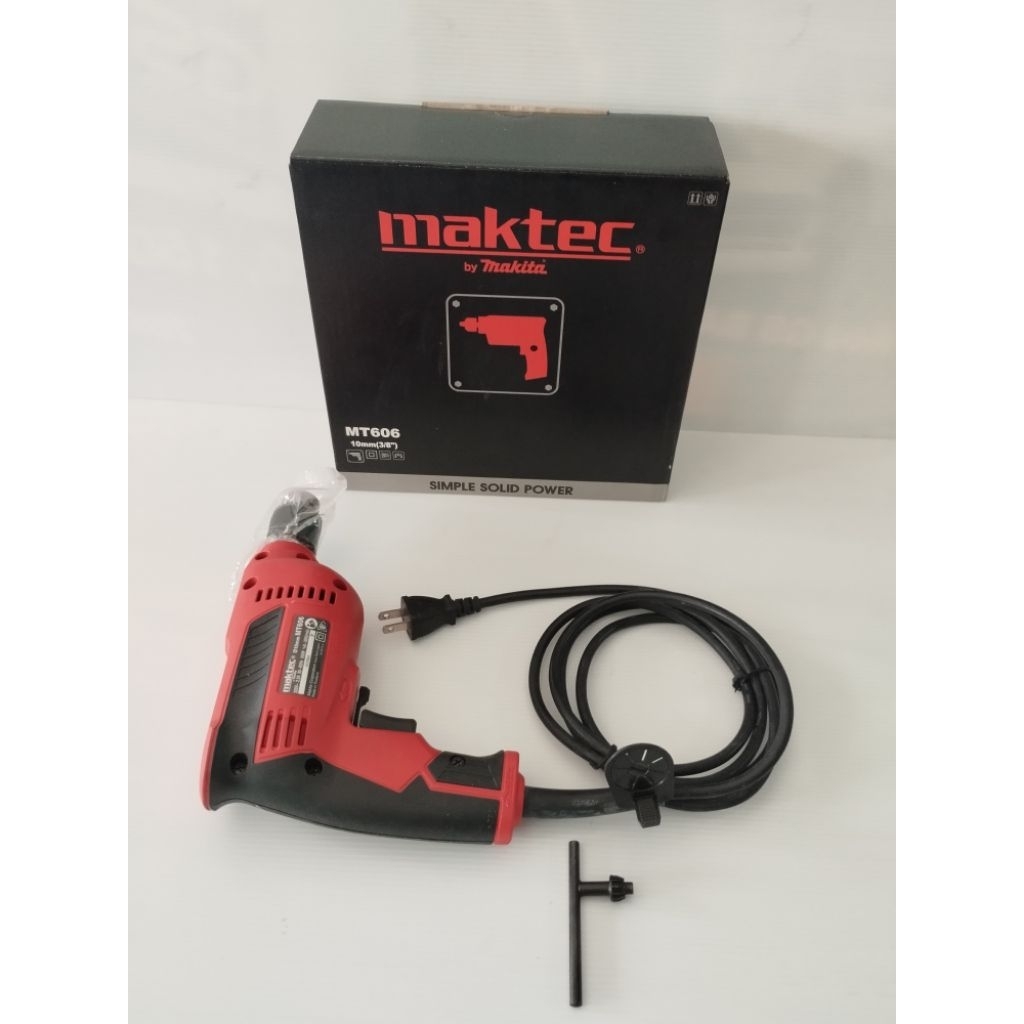 สว่าน MAKTEC  MT 606 (MAKITA ) ของแท้ สว่านไฟฟ้าปรับรอบได้ ซ้าย-ขวา