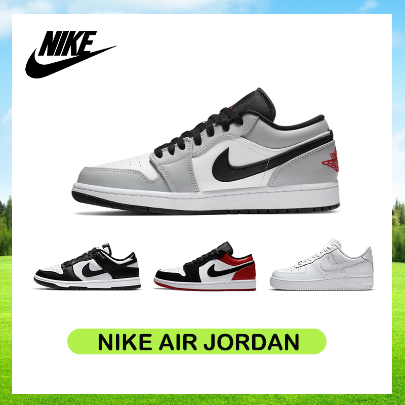 NIKE AIR JORDAN 1 LOW/AIR FORCE 1 รองเท้ากีฬา/ลำลองแบบยูนิเซ็กซ์ สไตล์คนดัง รับประกันว่าเป็นของแท้
