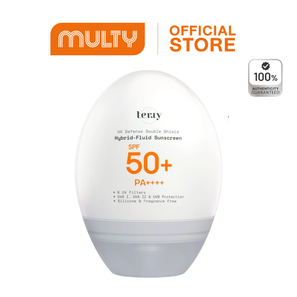Terry UV Defense Double Shield Hybrid Fluid Sunscreen SPF50+ PA++++ 30 ml.กันแดดแรปผิว กันน้ำ กันเหง
