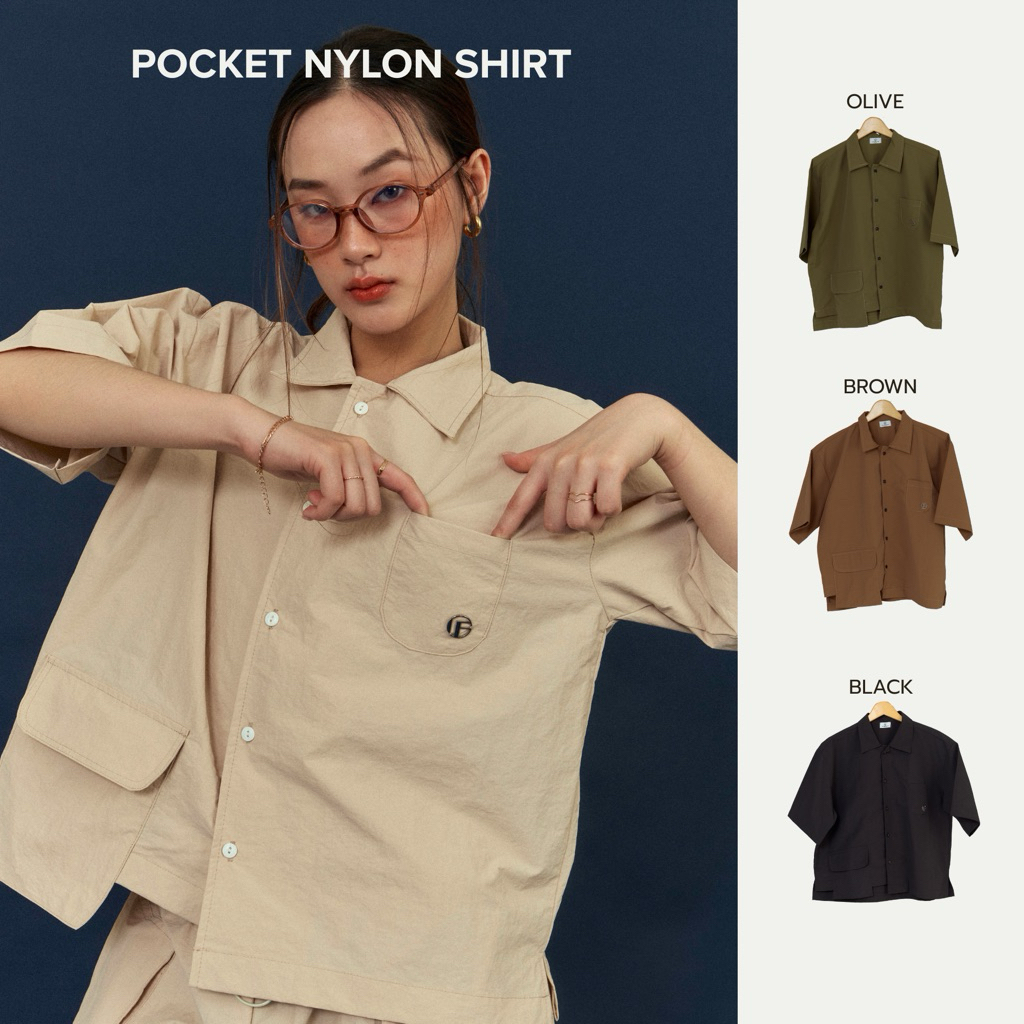 Pockets Nylon Shirts By Grandfather