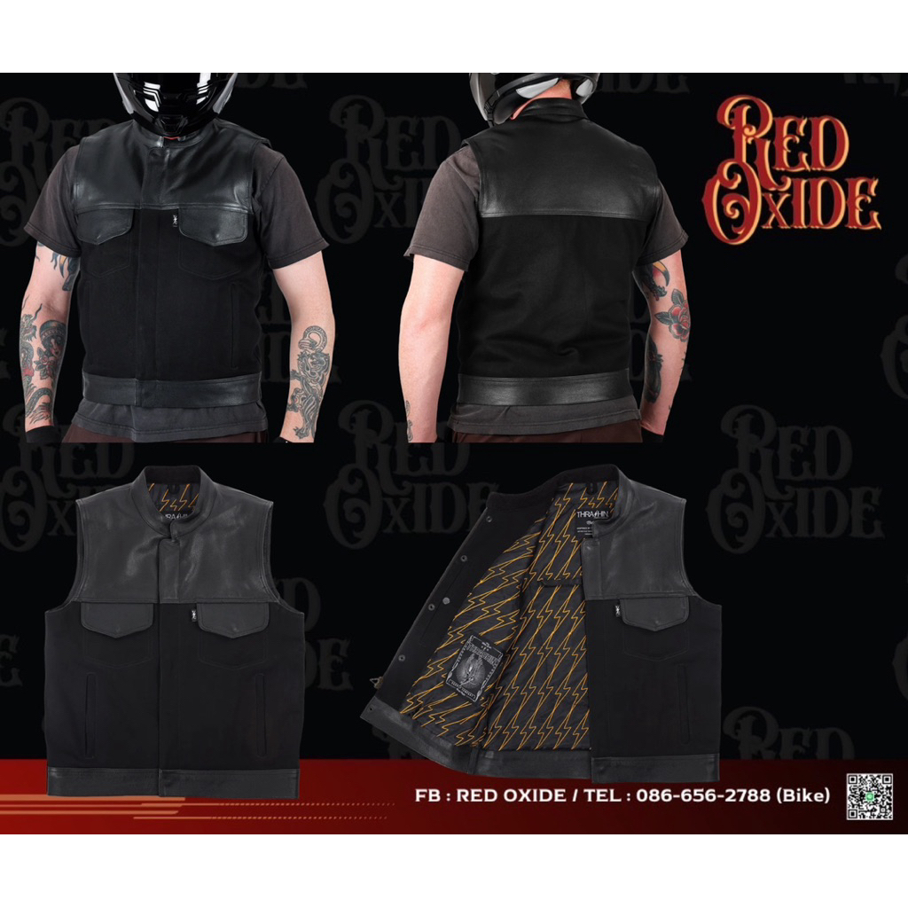 Thrashin supply Kanan - Leather | Denim - Riding Vest
