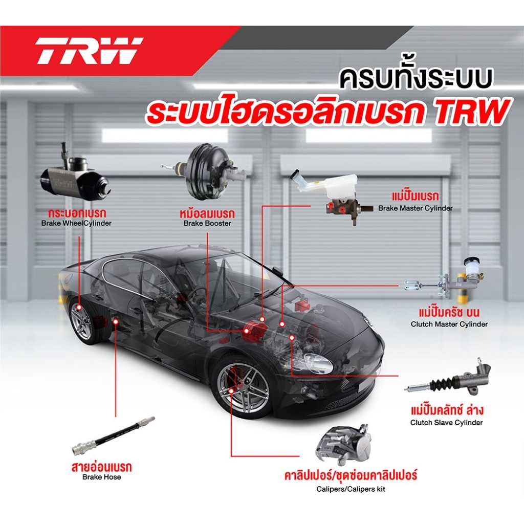 TRW แม่ปั๊มคลัทช์ ISUZU D-MAX 2.5D GOLD SERIES ปี 2003-2011 อีซูซุ ดีแม็กซ์