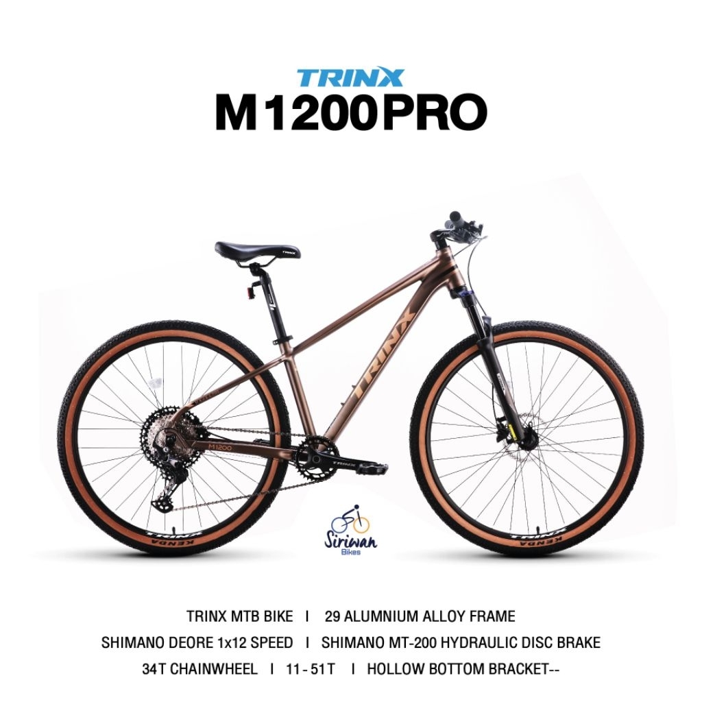 เสือภูเขาTrinx M1200P ชุดขับshimano Deore 1 x12 Sp