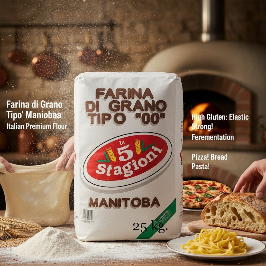 Le5 Stagioni MANITOBA Tipo''00'' 25 Kg.แป้งโปรตีนสูง