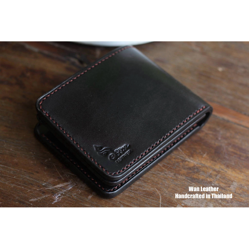 กระเป๋าตังหนังแท้หนังวัวฟอกฝาด งานแฮนด์เมด 100%