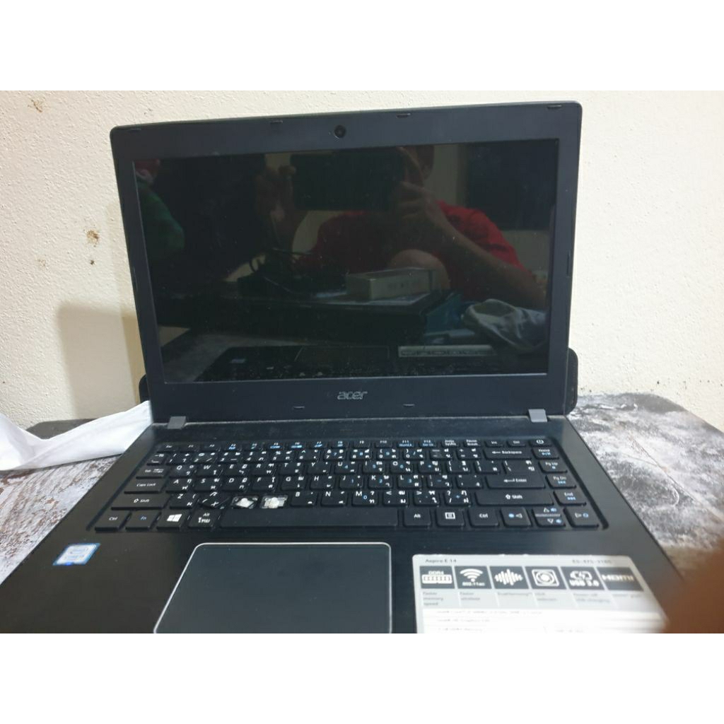 notebook Acer Aspire E 14 เสปค i3 6006u ram4 hhd 500 gb