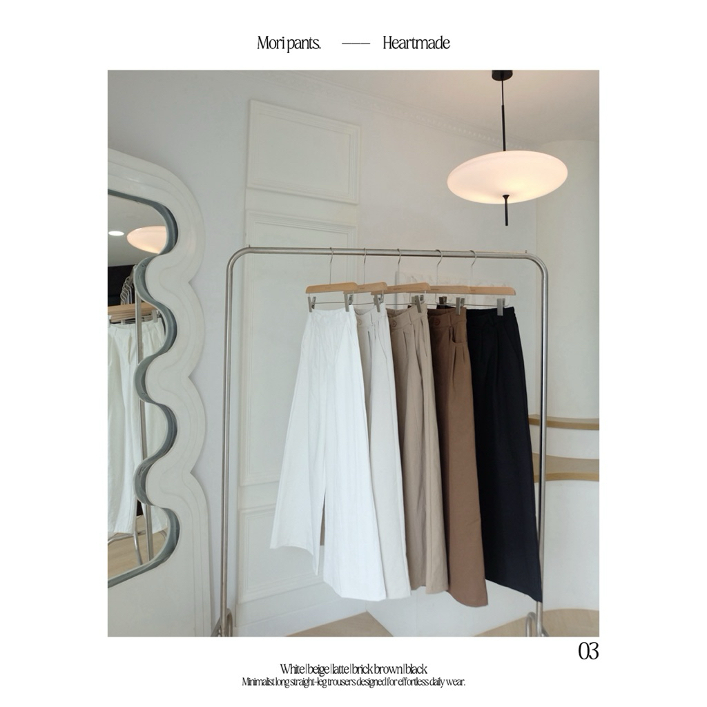 (A48) Heartmade-Mori pants #8878 (สินค้าพร้อมส่ง)