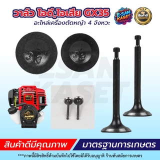 วาล์วไอดี-ไอเสีย เครื่องยนต์เบนซิน 5.5 6.5 แรง อะไหล่เครื่องสูบน้ำ / รุ่น GX35 อะไหล่เครื่องตัดหญ้า